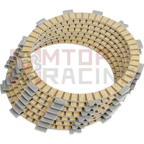 Clutch Friction Disc Plates For Kawasaki ZL600 1986-1987 ZX600 Ninja600R 1985-1997 Ninja ZX-6 1990-2001 ZZR600 2002-2005 7 Piece
