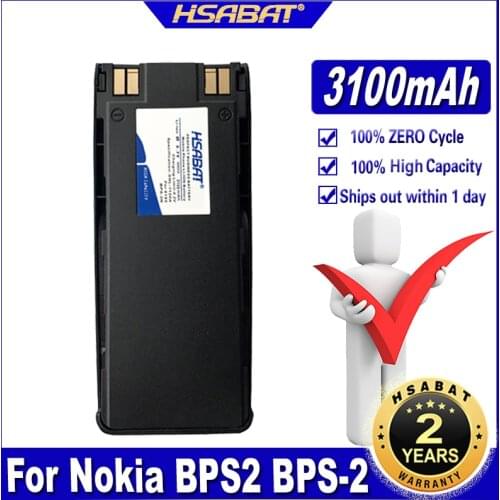 HSABAT 3100mAh BPS2 BPS-2 BPS-2N Battery for Nokia 6185 6138 5180 5170 5160 5150 5125 6110 6310I 6310 6210 6160 7110 6150 5185