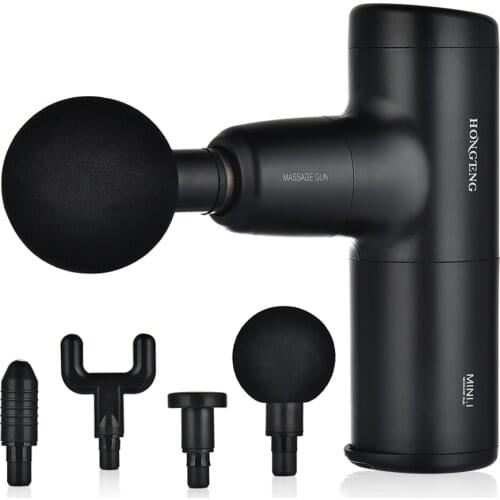 Mini Electric Massage Gun Deep Muscle Fascial Body Massager Gun Tissue Percussion Small Fitness Equipment Acid Relief Pain Relax