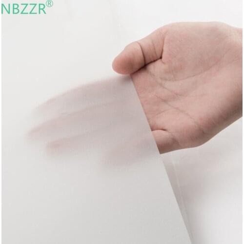 NBZZR New Matte Surface PVC Decorative Heat Insulation Office Bedroom Bathroom Window Privacy Glass Static Cling DIY Stickers