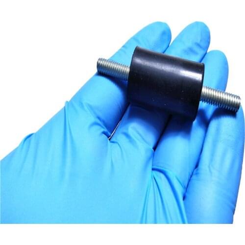 Rubber damper with two bolt VV type rubber shock absorber machine shock absorber double male shock absorber column with screw