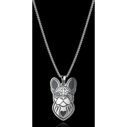 Daisies 10pcs French Bulldog Necklace Puppy Dog Lover Pendant Memorial Necklaces & Pendants Christmas Gift Lead Free