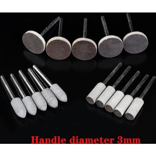 1Pcs Grinding Polishing Tool Accessories 3mm Handle Cowhide Grinding Head Buffing For Metal Ceramic Jade