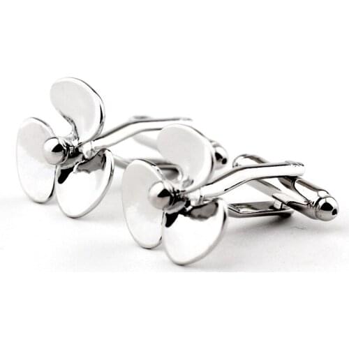 Fan Leaf Style Mens Shirt Cufflinks