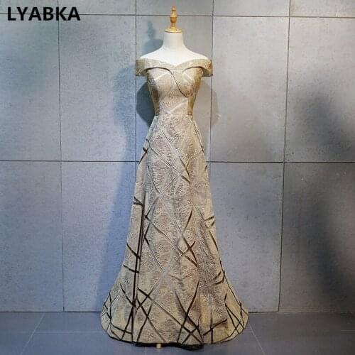 2019 New Fashion Evening Dress Elegant Floor-length Vestidos De Festa Evening Dresses Long Dress A-line Prom Evening Gown