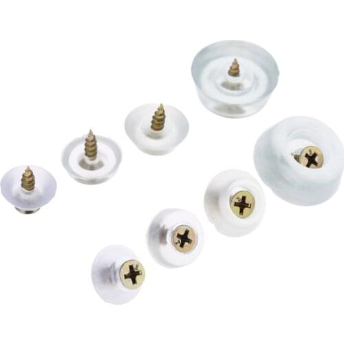 10pcs Soft Rubber Transparent Non-slip Silent Chair Leg Caps Feet Pads Floor Sofa Stool Foot Covers Furniture Legs Protector Pad