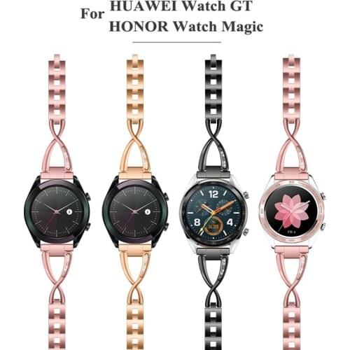 22mm Stainless Steel WatchBand For HUAWEI Watch GT/HONOR Watch dream/honor magic watch 2 Womens bracelet Replacement Strap
