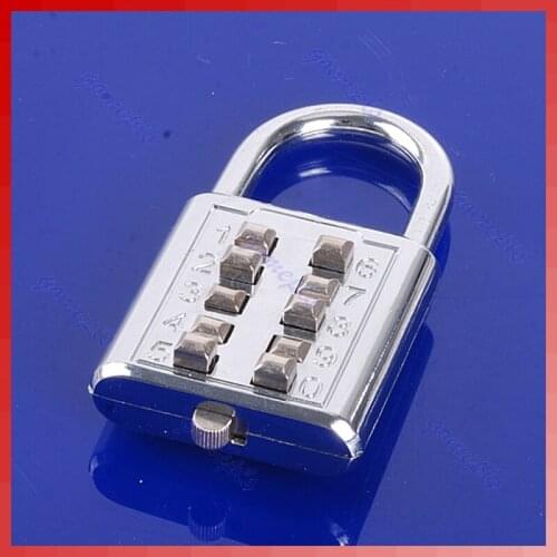5 Digit Push-Button Number Combination Luggage Travel Code Lock Padlock