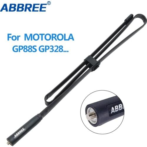 ABBREE Tactical Antenna MX VHF UHF for Motorola GP380 PR400 CP200 HT750 HT1250 EX500 EX600XLS GP340 walkie talkie portable radio