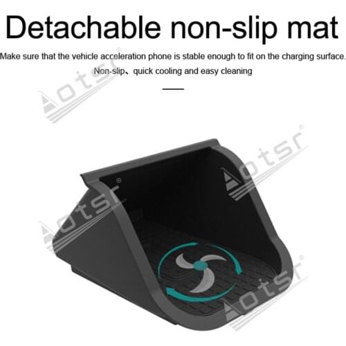 QI car Infrared wireless charger For Mercedes-Benz GLA/A series 2015-2018 Wireless Charging Car Phone Holder for iphone/Samsung