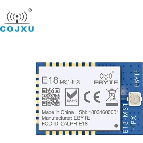 CC2530 2.4G Zigbee RF Wireless Module 4dBm IOT SOC IPEX Interface Networking Data Wireless Transmitter Receiver E18-MS1-IPX