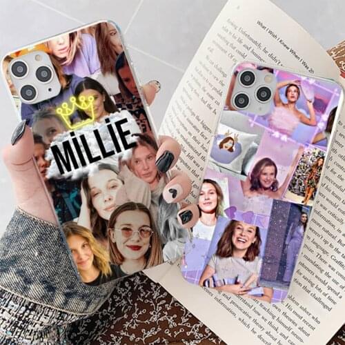 YNDFCNB stranger things Millie Bobby Brown Phone Case for iPhone 8 7 6 6S Plus X 5S SE 2020 XR 11 12 mini pro XS MAX