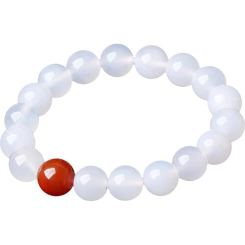 Designer red lychee single-ring Bracelet single-ring Buddha beads hand string certificate fashion jewelry gift