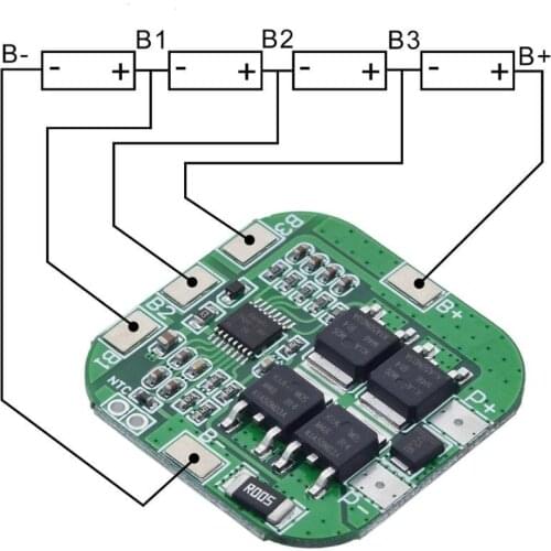 4S 14.8V / 16.8V 20A peak li-ion BMS PCM battery protection board bms pcm for lithium LicoO2 Limn2O4 18650 li battery