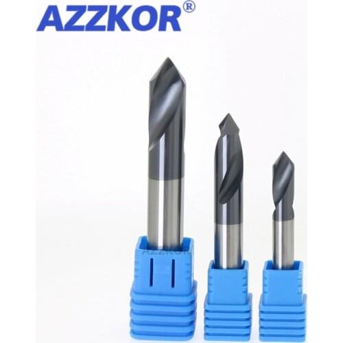 Milling Cutter Alloy Coating Tungsten Steel Tool By Aluminum Cnc Maching 1 Blade Spot Drills Top Chamfered Milling Cutter