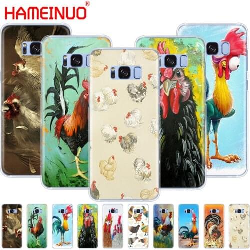 HAMEINUO Chicken Big Rooster Luxury Hybrid cell phone case cover for Samsung Galaxy S9 S7 edge PLUS S8 S6 S5 S4 S3 MINI