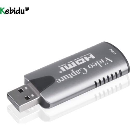 Kebidu HD 1080P 4K HDMI-compatible Video Capture Card USB 2.0 Video Capture Board Game Record Live Streaming Broadcast