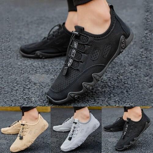 Women Casual Sport Shoes Fashion Men Running Shoes Weave Mesh Sneakers Black White Non Slip Footwear Breathable Jogging