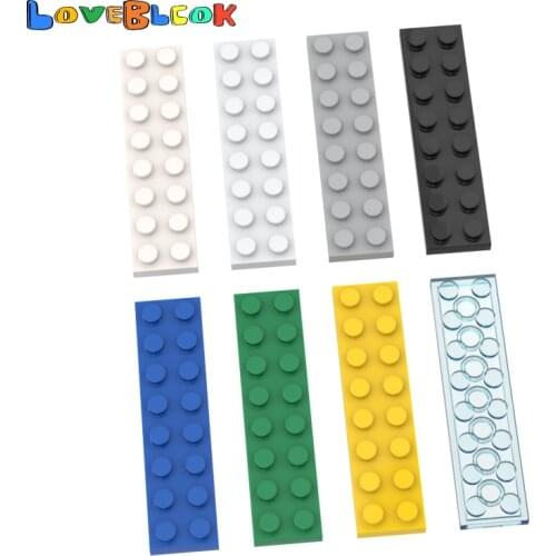 LoveBlock Plate 2x8 Building Blocks Assembles MOC Parts DIY Toys Gift Creative Educational 3034 For Kids 10pcs/Lot