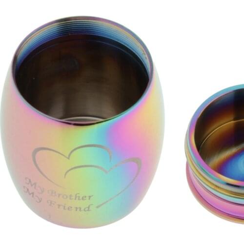 Mini Pet Funeral Ash Urn Mini Stainless-Steel Ashed Filler Jar Container