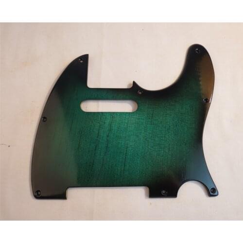 1pcs maple wood blue Tele Style Guitar Pickguard 3 Ply for Telecaster #4394