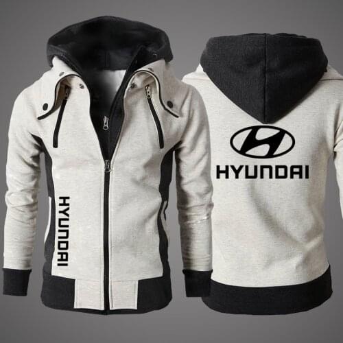 New Hyundai Mens Clothing Outdoor Sweatshirts Casual Male Jackets Fleece Warm Hoodies Quality SportWear Harajuku Outwear