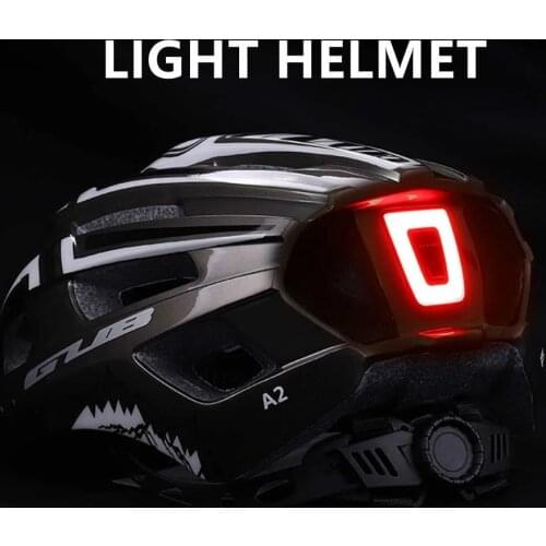 NEW Bicycle Helmet LED Light Rechargeable Intergrally-molded Cycling Helmet Mountain Road Bike Helmet Sport Safe Hat For Man