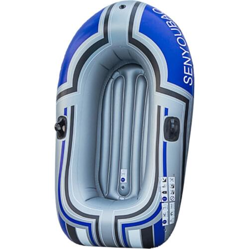 New Style PVC Material Canoe Kayak Rubber Dinghy Thicken Foldable Inflatable Fishing Boat 150cm (Single People Boat Without Oar)