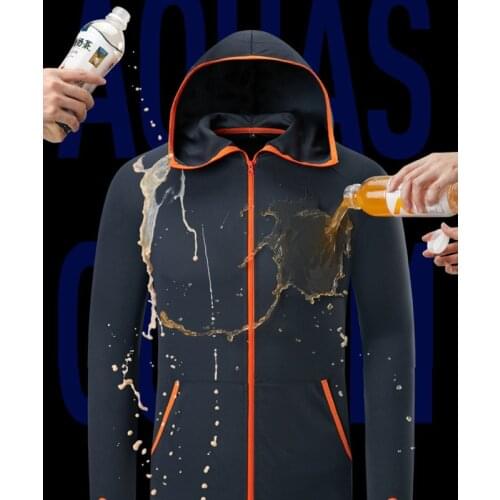 Fishing Clothes Suit New Nano Tech Waterproof Anti-fouling Breathable Men Tshirt Casual Clothing Outdoor Camping Hooded Jackets