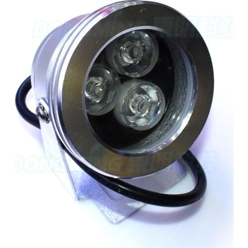Silver body underwater led lights rgb AC85-286V 3W underwater led lamp flat lens underwater pool lights