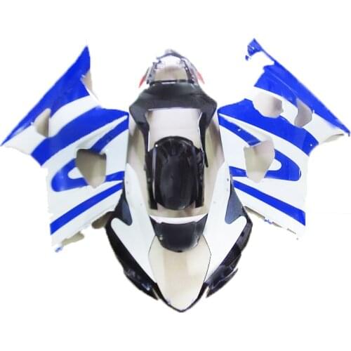 Aftermarket Fairings for SUZUKI GSXR1000 2003 2004 Blue Black White Injection molding fairing kit GSXR 1000 K3 K4 PN248