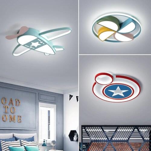 Childrens room ceiling lamp girl bedroom boy room led ceiling lamp creative cartoon lamp