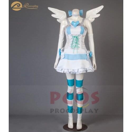Blue version Panty & Stocking with Garterbelt Stocking Transformation Cosplay Costume mp002385