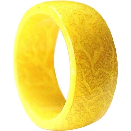 Men Women Glow Acrylic Gift Festival Christmas Crack Pattern Luminous Ring Jewelry Party Fashion Decorative For Kids Toy