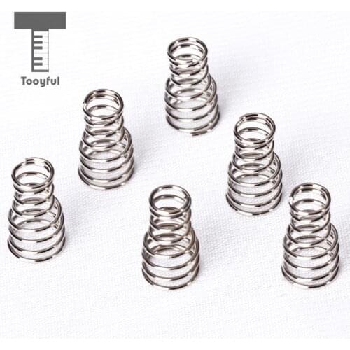 Tooyful High Quality 6Pcs Iron Guitar Pickup Springs Silver 12mm Fit for General Replacement Single Coil Strat Tele Style Pickup