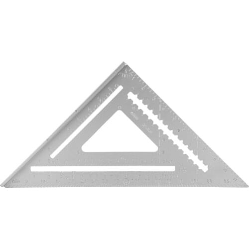 12in Triangle Ruler Right Angle Rust-Proof White Aluminum Woodworking Protractor Thickened Measuring Tool Aluminium Profile