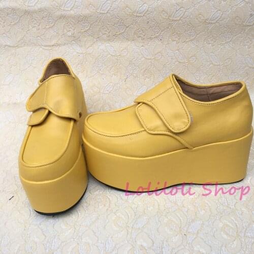 Princess sweet lolita shoes Lolilloliyoyo antaina Japanese design shoes custom thick bottom ginger buckle strap flat shoes 5107n