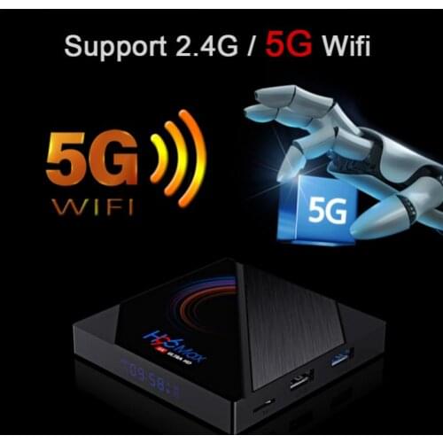 Set TV Box Android 10 16GB 32GB 64GB 6K Android TV Box H96 MAX H616 Smart TV Box 2.4G 5.8G WIFI Google Voice Set Top Box