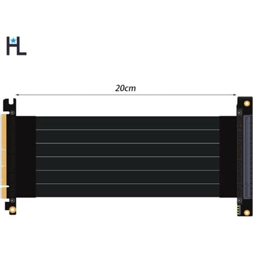 Pcie gen 3.0 X16 Slots computer host data extension cable usage graphics card go gaming mining turn 90 degrees expansion 20CM