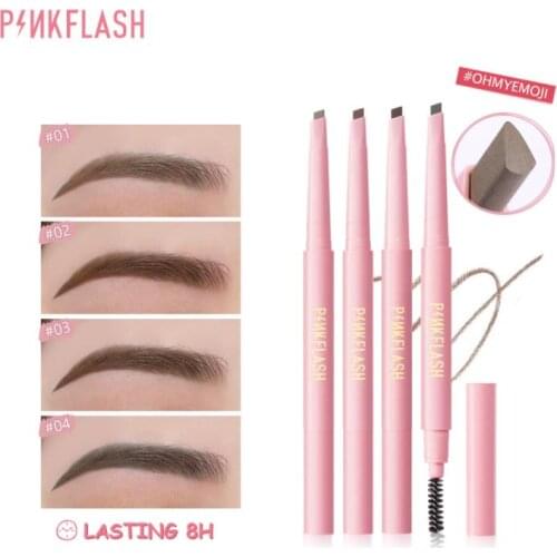 Waterproof Sweatproof Eyes Makeup Long Lasting Triangle Eyebrow Pencil Female Makeup 4-color Eye Brow Korean Cosmetics TSLM1