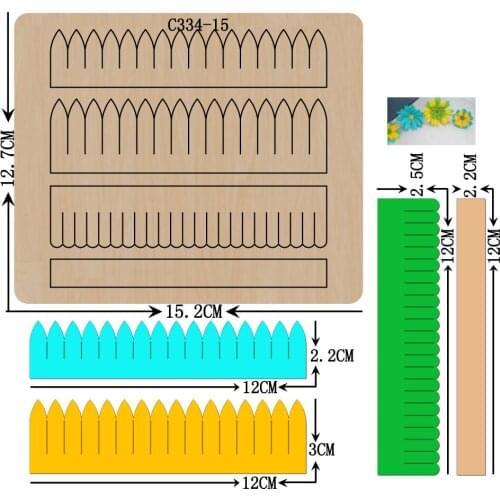 New Flowers Bow Wooden Die Scrapbooking C334-15 Cutting Dies Multiple Sizes Compatible With Most Die Cutting Machines