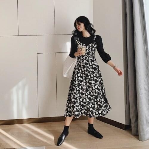 2021 Long Midi Maxi Party Dress For Women Za Woman Spring Summer Casual Bodycon Sexy Kawaii Floral Black Clothes Tunics Prom Y2K