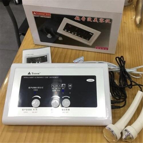 2 probes Ultrasonic Facial Beauty Instrument Professional Remove Wrinkles and Eye Bags 220/110V