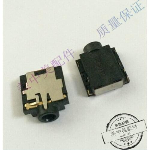2pcs) original 3.5mm headphone audio socket jack interface sink 6p pin