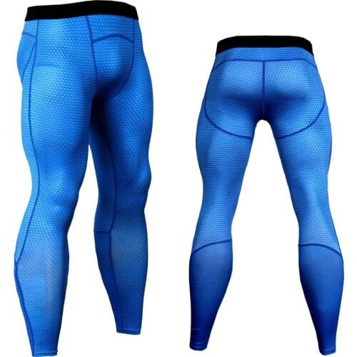 2018Man Leggings Workout Fitness MMA Pants Mens Sweatpant Man Tights Quick Dry Compression High Elastic Fitness Trousers