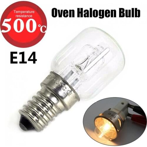 25W Oven Bulb High Temperature Resistance Bulb Halogen E14 500 Celsius Steamer Bulb