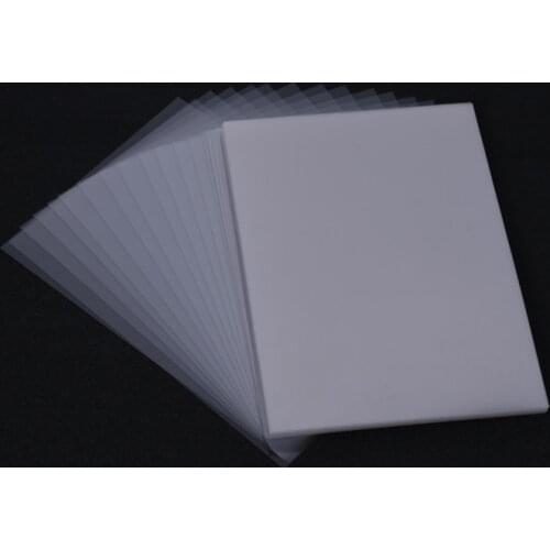 50Pcs Clear Plastic Window Sheets for Photo Album Frame Combine Double-Sided Adhesive Foam Strips Making Shaker Card Accessories