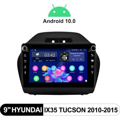 1 din Car Radio 9” GPS Multimedia Player Android Auto Stereo Video MP5 USB Autoradio Camera 4G For Hyundai IX35 Tucson 2010-2015