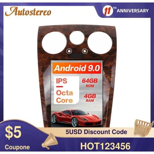 Android 9.0 4+64G Tesla Car Multimedia Player For Bentley Speeding Supersport GPS Navigation Radio Video Audio Player With Frame