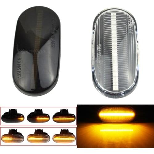 For Honda Accord Civic CRX Prelude S2000 Del Sol Fit Integra LED Side Marker Turn Signal Light Dynamic Blinker 1999 2000 2001